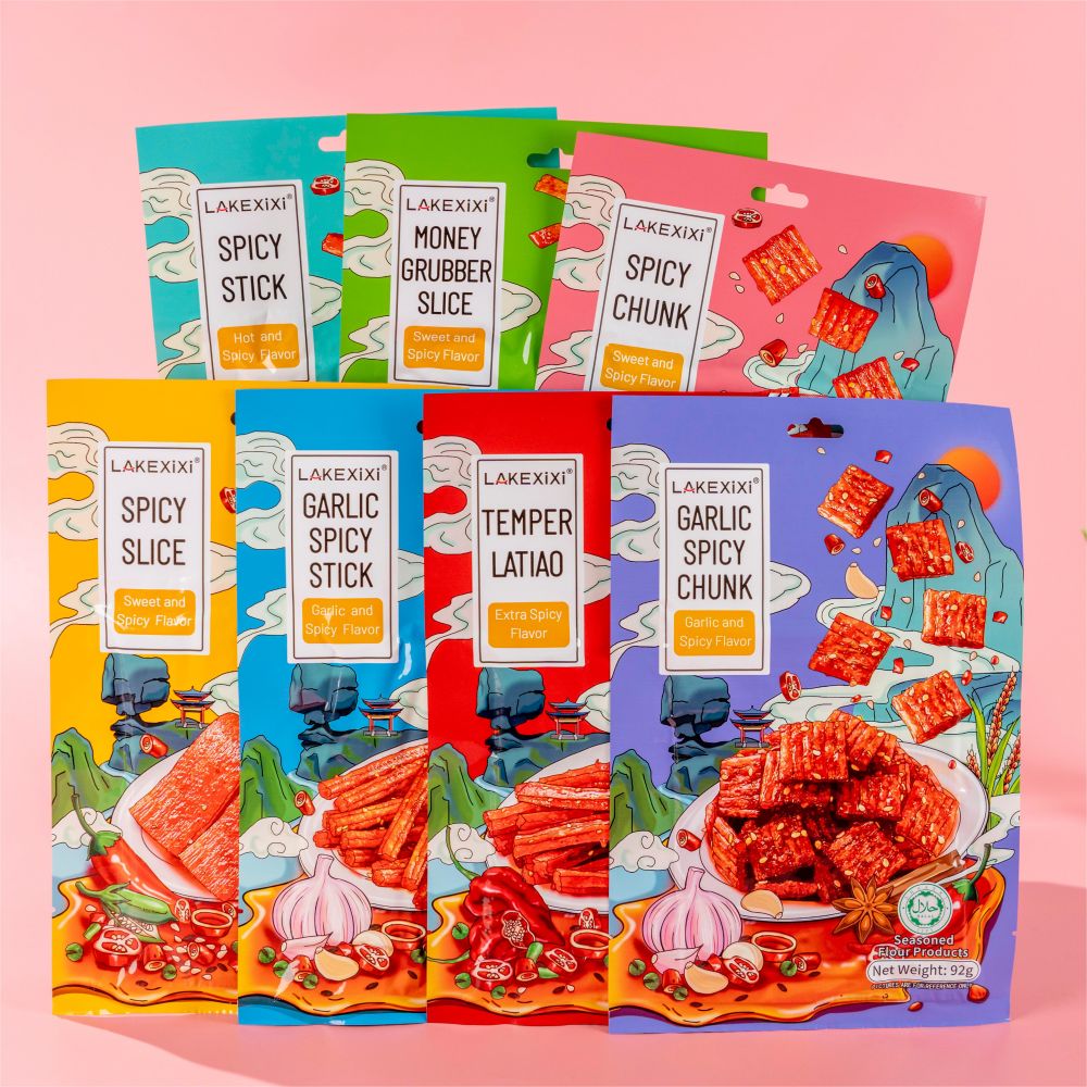 Traditional Garlic Spicy Chunk supermarket display - Global export, HALAL certified, bulk retail packaging