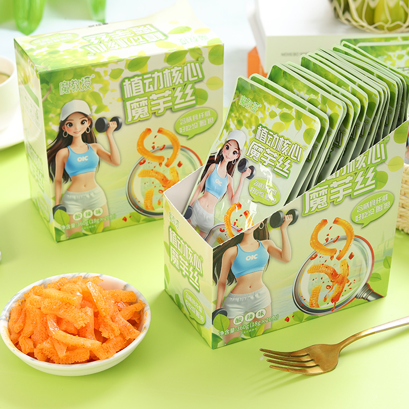 Konjac Snack Latiao Sour Spicy Flavor box