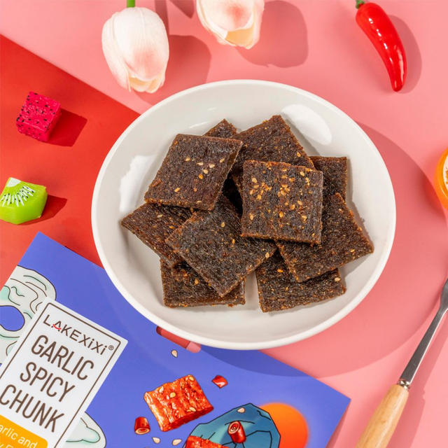92g Traditional Garlic Spicy Chunk - HALAL ISO22000, non-fried vacuum packaging, Garlic Spicy OEM snack