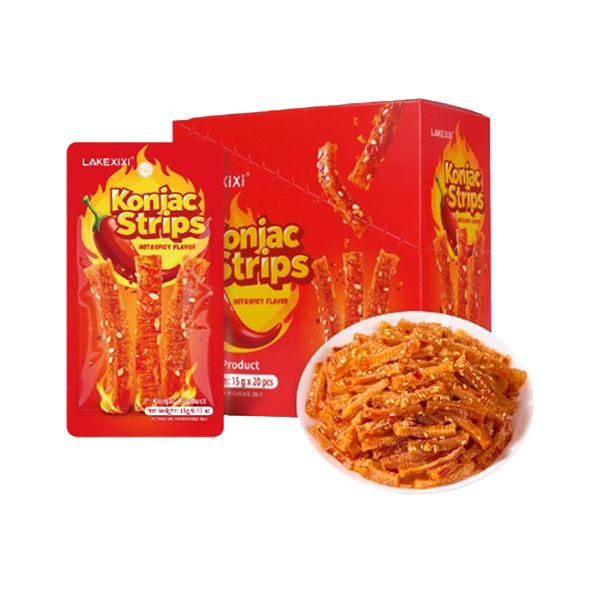 KONJAC STRIPS — HOT & SPICY FLAVOR